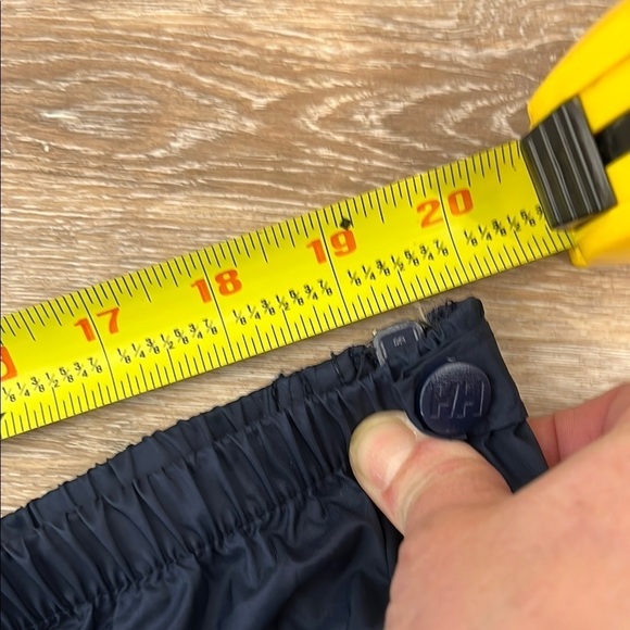 HH Helly Hansen VTG Navy Blue Weatherproof Shell Pants Men's Size XL Zip Sides - Picture 11 of 16